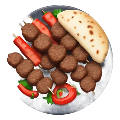 Bosnian national dish cevapi  sticker