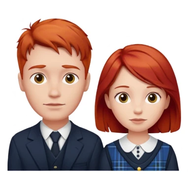 scottish family with son and daughter sticker