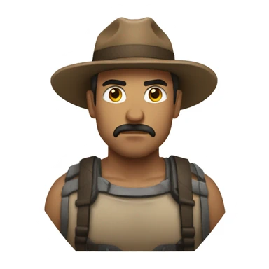 hombre fuerte sticker