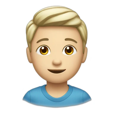 un niño de 10 años blanco practicando taikondo sticker