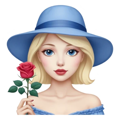 Cinematic Realistic Sleeping Beauty (Aurora) Portrait, with porcelain-like skin featuring a natural rosy flush, illuminated by soft lighting that highlights the gentle contours of her face. Her golden blonde hair flows in soft, detailed waves with subtle highlights that shimmer in the light. Her deep violet-blue eyes radiate warmth and innocence, framed by arched brows and long lashes. With a soft, serene smile, she holds a delicate rose gently in one hand, her other hand resting lightly by her side. She is dressed in her classic pink gown, the fabric rich in texture with delicate folds that catch the light. A golden crown rests atop her head, gleaming with royal refinement. The portrait captures a soft, glowing aura, blending realism with an ethereal sense of beauty and timeless enchantment. sticker