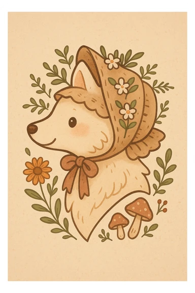 Give the Overwolf logo a cute cottagecore makeover sticker