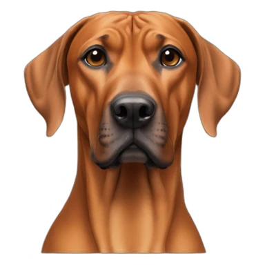 Big block head Rhodesian ridgeback sticker