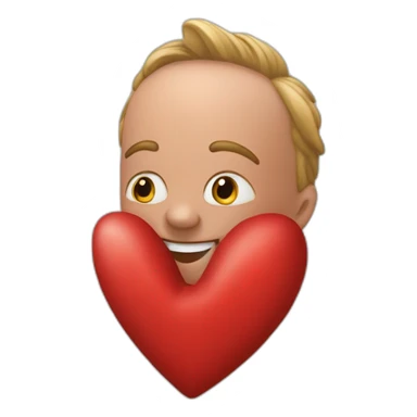 Doit d'honneur dans un coeur rouge sticker