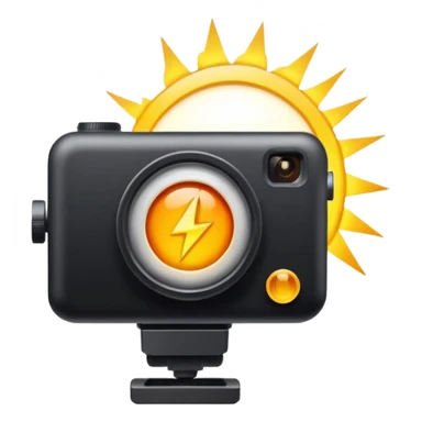 camera flash sticker