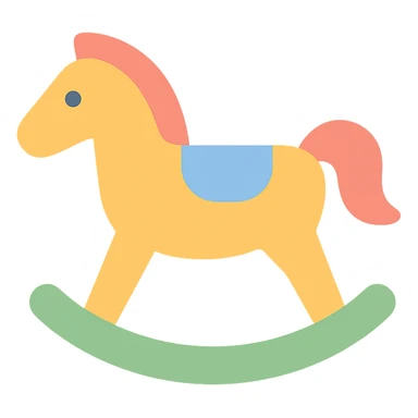 rocking horse sticker