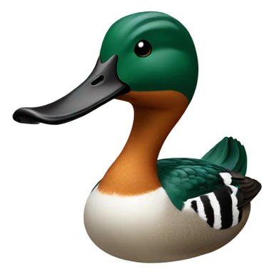 Northern shoveler duck sticker