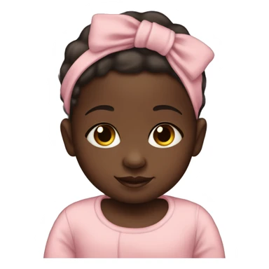 newborn dark skin baby daughter  sticker
