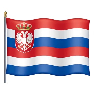 make me a emoji with serbian empire a  flag sticker