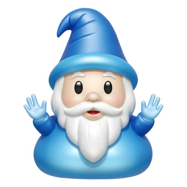   jeff koons style inflatable gnome ghost sticker