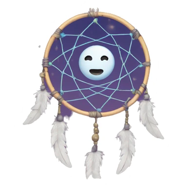 moon and stars dreamcatcher  sticker