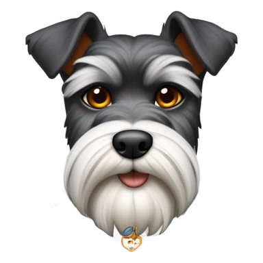 Crea un perro schnauzer con un gato calicó coquette’s  sticker