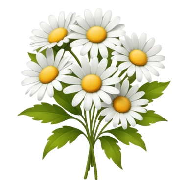 bouquet of 5 daisy sticker