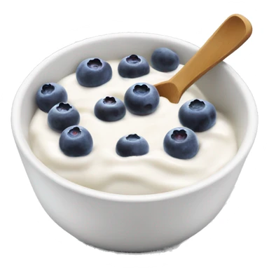 ￼￼ yogurt bowl with blueberries  sticker
