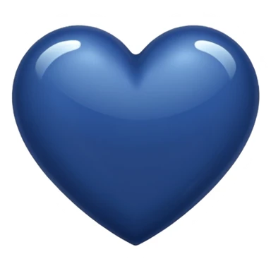 NAVY BLUE heart emoji sticker