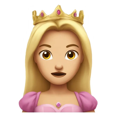 princess angry sticker