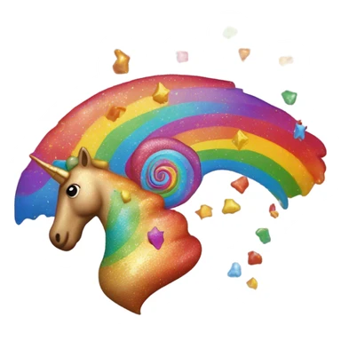 Unicorn poop sticker