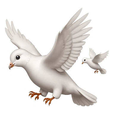 a dove flies with a letter in its paws sticker