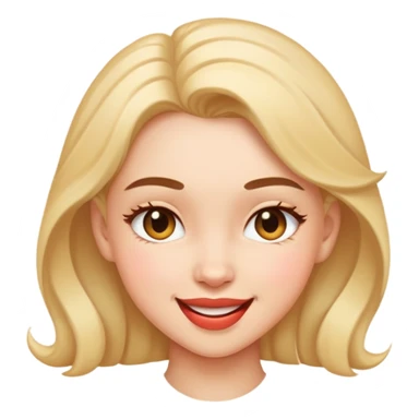 Just a girl coquete emoji sticker