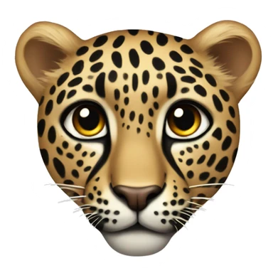 Leapord heart sticker