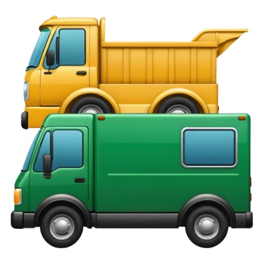 green moving truck sticker
