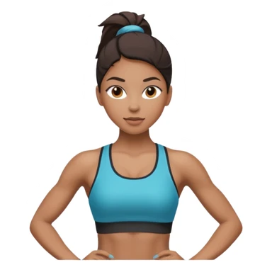 fitness woman sticker