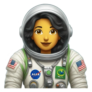 Saudi woman astronaut sticker