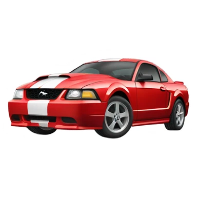 Red 2003 ford mustang sticker