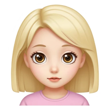 Cute kawaii girl sticker