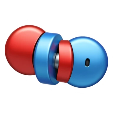 two Magnet Attraction which is in blue and red color sticker