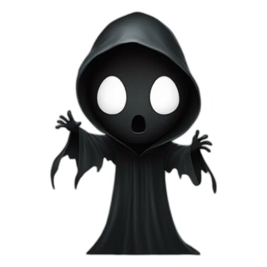 Ghost face maniac Black cloak white mask film scream scream maniac sticker