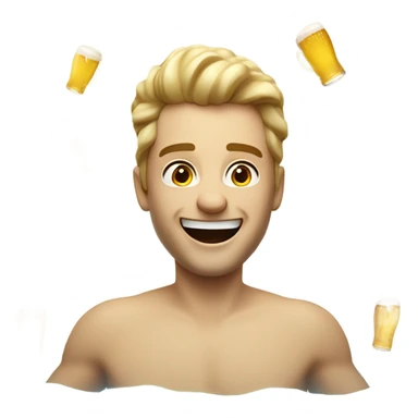 Swimming in a pool of beer sticker