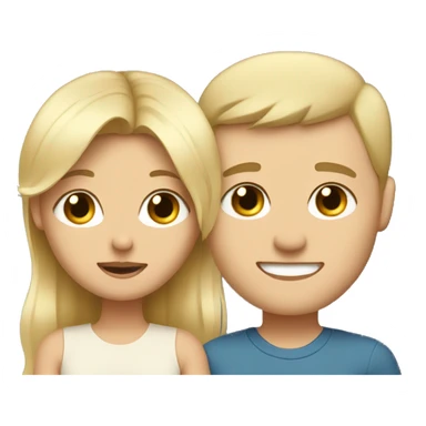Blonde mom and brunette dad and blonde baby boy sticker