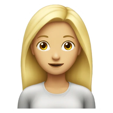 Blond Girl with idea  sticker