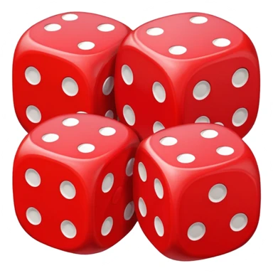 dice with hearts instead of dots sticker