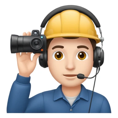 Camera man taking a photo backwards sticker