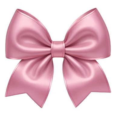 Light pink satin bow sticker