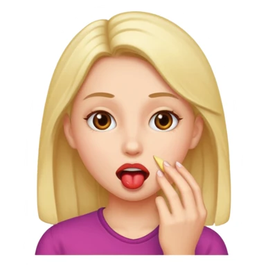 Girl giving oral sex sticker