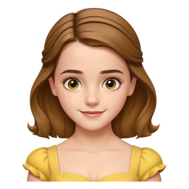 emma watson as belle Cinematic Realistic sticker