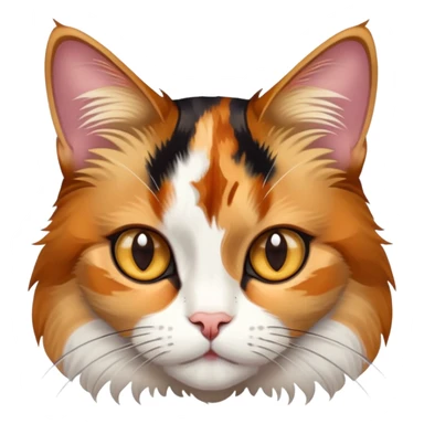 Calico cat with hazel eyes sticker