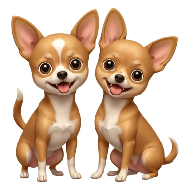 two annoying chihuahuas barking sticker