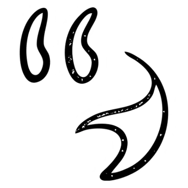 quotes icon with a background shape sticker