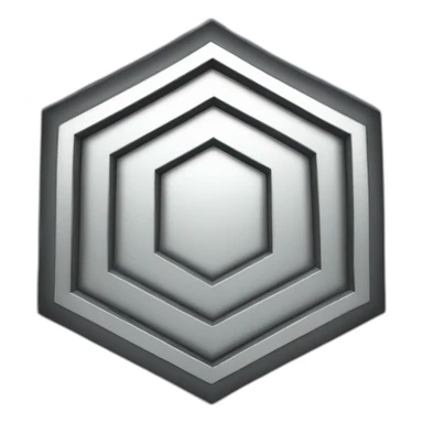 platinum hexagon insignia sticker