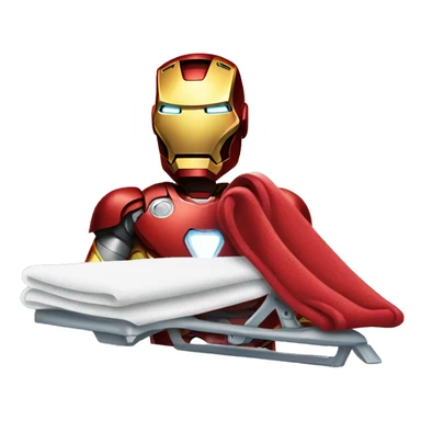 ironman ironing clothes sticker