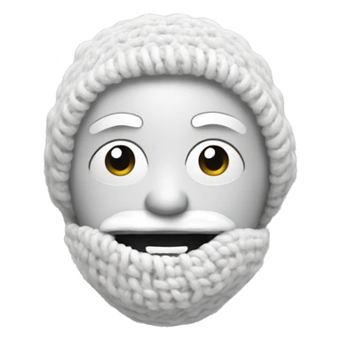 White crochet sticker