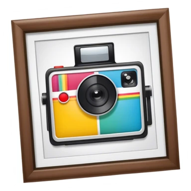 Polaroid photo booth sticker