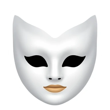 a sheet of white mask pack for face skincare beauty, except on the face, just only product sticker