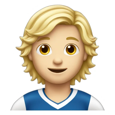 Boy-blond-hockey-Sport sticker