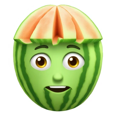 Melon head sticker