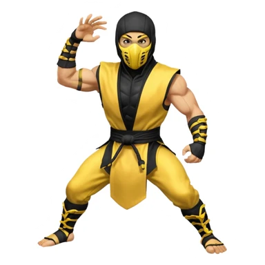 Scorpion from mortal kombat sticker